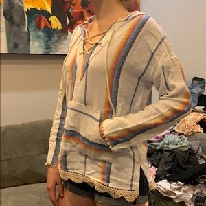 Vintage Havana Linen Pullover Size M